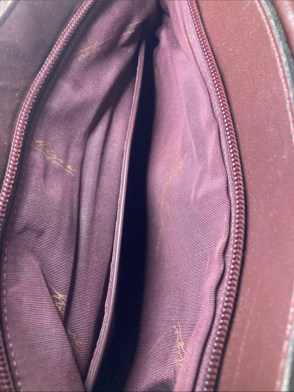 Etienne Aigner Burgundy Leather Shoulder Bag
